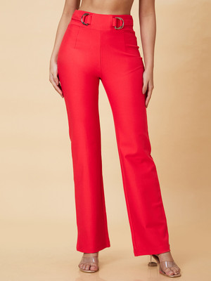 Globus Regular Fit Women Red Trousers