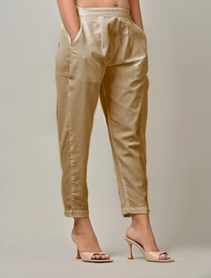Rakshita Fashions Regular Fit Women Beige Trousers