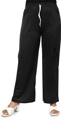 SJGARMENTS Slim Fit Women Black Trousers