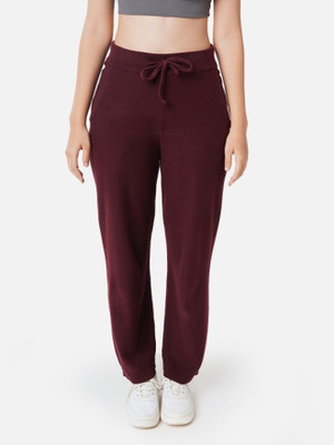 BlissClub Move All Day Pants - Comfort Blend - Regular Regular Fit Women Maroon Trousers