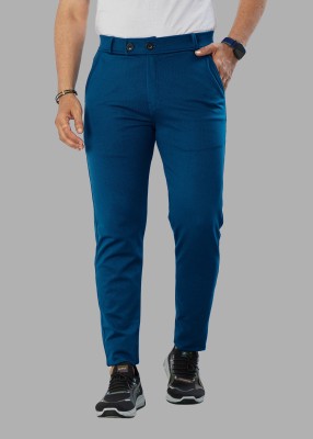 AAITHAN Slim Fit Men Blue Trousers