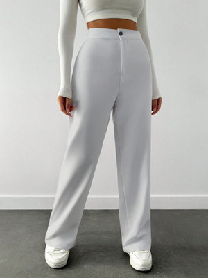 METRONAUT Regular Fit Women Grey Trousers