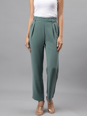 LATIN QUARTERS Regular Fit Women Green Trousers