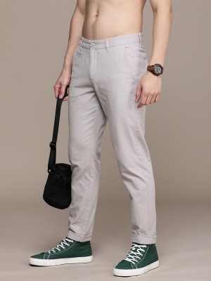 Roadster Regular Fit Men Grey Trousers