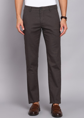 Arrow Sport Slim Fit Men Brown Trousers