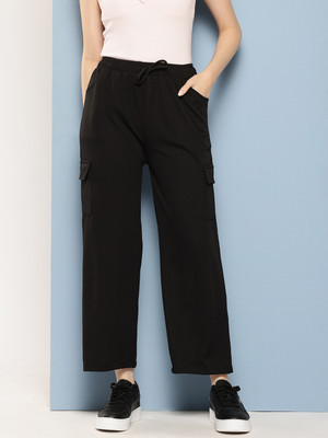 Aarika Regular Fit Women Black Trousers