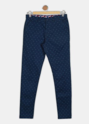 Allen Solly Regular Fit Boys Blue Trousers