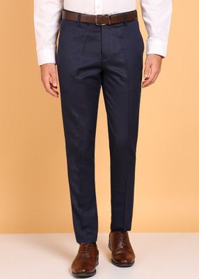 CYPHUS Slim Fit Men Dark Blue Trousers