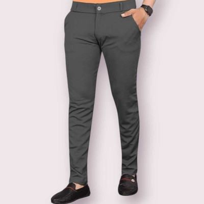 Raienterprises Slim Fit Men Grey Trousers