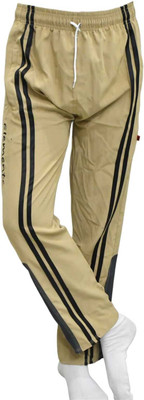 ASR Solid Men Yellow Track Pants