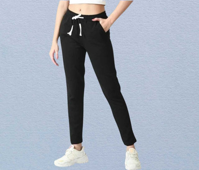 Kashmiri queen Straight Fit Women Black Trousers