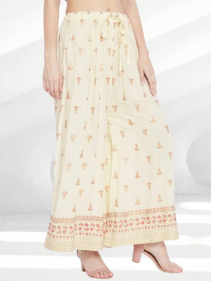 ukal Flared Women Beige Trousers