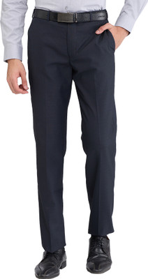 PARK AVENUE Regular Fit Men Blue Trousers