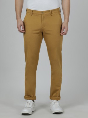 CROCODILE Slim Fit Men Khaki Trousers