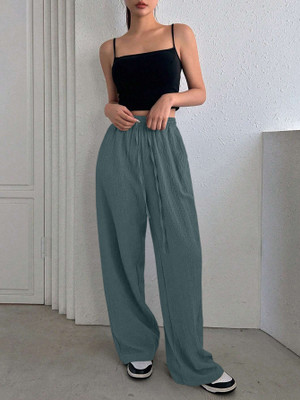 Leriya Fashion Regular Fit Women Light Green Trousers