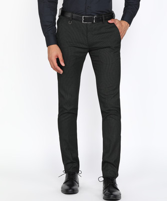 PETER ENGLAND Skinny Fit Men Green Trousers