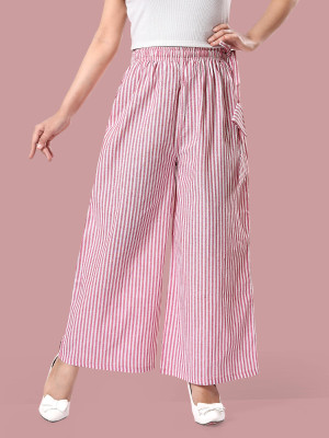 LIBORO Relaxed Women Pink Trousers