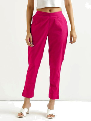 MODACasa Regular Fit Women Pink Trousers