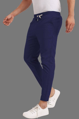RDX Solid Men Blue Track Pants