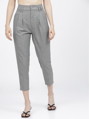 Tokyo Talkies Regular Fit Women Grey Trousers