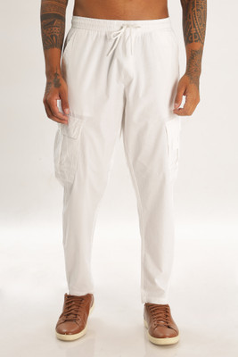 Color Hunt Regular Fit Men White Trousers