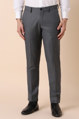 Allen Solly Slim Fit Men Grey Trousers