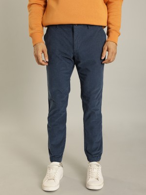 INDIAN TERRAIN Tapered Men Blue Trousers