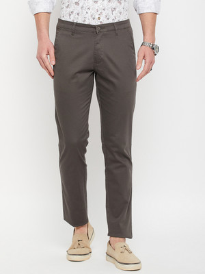 DUKE Slim Fit Men Khaki Trousers