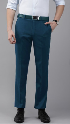 AD & AV Regular Fit Men Blue Trousers