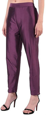 MSAD Regular Fit Women Purple Trousers