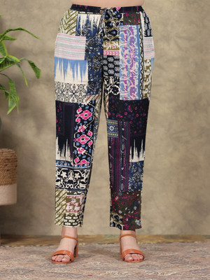 Aramya Comfort Fit Women Blue Trousers