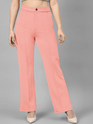 CORSICA Relaxed Women Pink Trousers