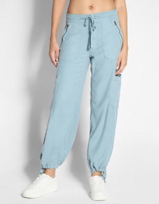 American Eagle Regular Fit Women Blue Trousers