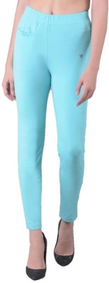 Comfort Lady Regular Fit Women Light Blue Trousers