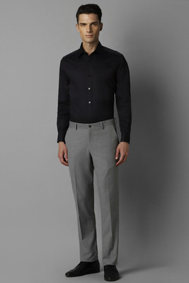 LOUIS PHILIPPE Slim Fit Men Grey Trousers