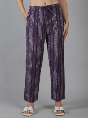 Sayesha Regular Fit Women Purple Trousers