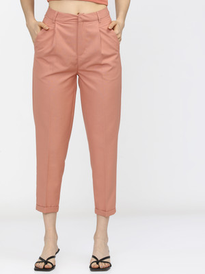 Tokyo Talkies Tapered Women Orange Trousers