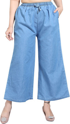 Shirpav Relaxed Women Light Blue Trousers