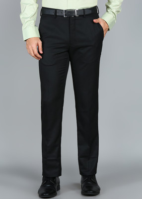 V DOT BY VAN HEUSEN Slim Fit Men Black Trousers