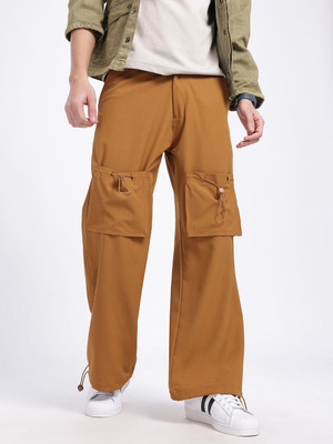 glitchez Regular Fit Men Yellow Trousers