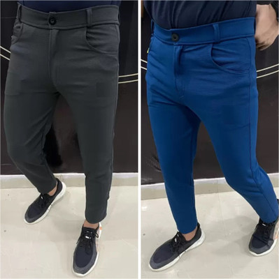 BLU HUB Regular Fit Men Multicolor Trousers