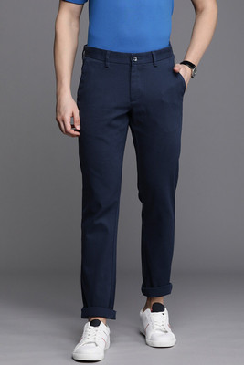 Allen Solly Slim Fit Men Dark Blue Trousers