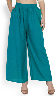Averno Relaxed Women Green Trousers