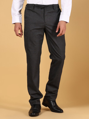 V-MART Slim Fit Men Black Trousers