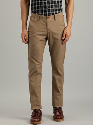 INDIAN TERRAIN Slim Fit Men Brown Trousers