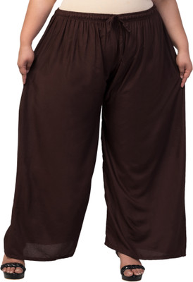 Vizcon Loose Fit Women Brown Trousers