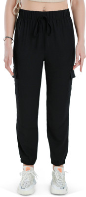 London Rag Relaxed Women Black Trousers