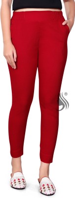 STYLO collection Skinny Fit Women Red Trousers