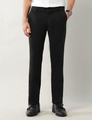 ARROW Tapered Men Black Trousers