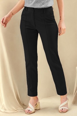 SLISH Regular Fit Women Black Trousers